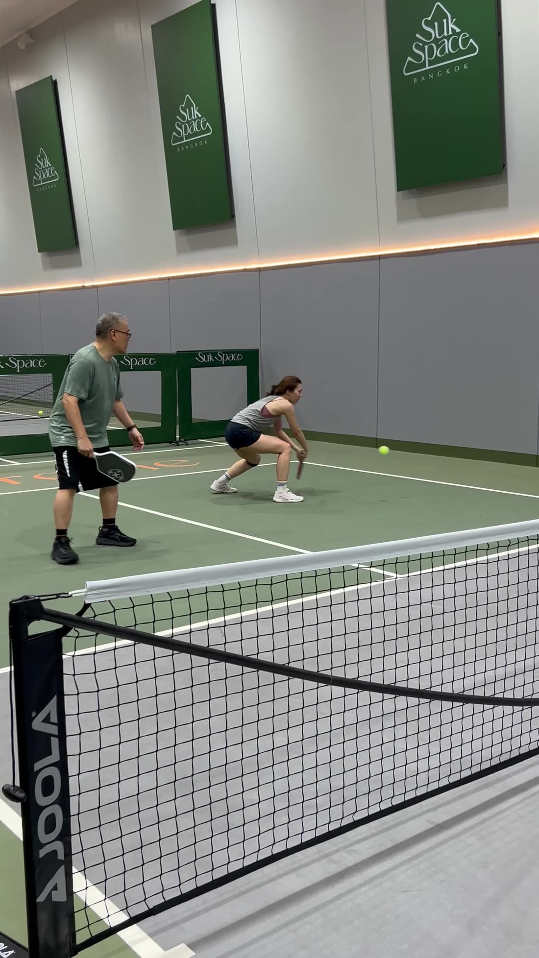 Indoor air-conditioned coaching court at Royal International Pickleball Club